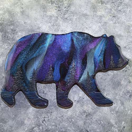 Northern Lights Art - Bär Bruno