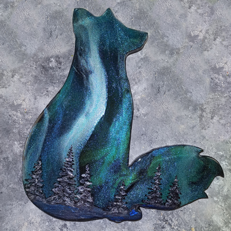Northern Lights Art - Fuchs Forest