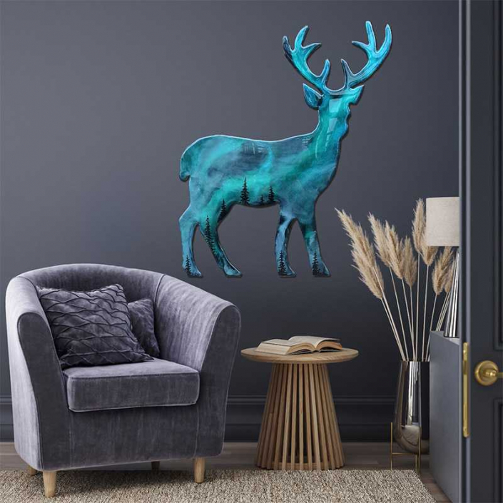 Hirsch Firion Polarlichter - Northernlights Art