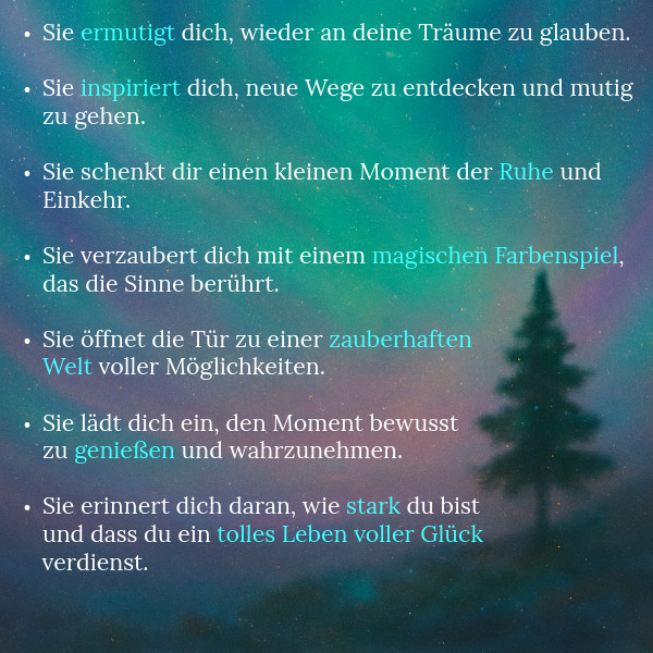 Kunst - Die Polarlichtkünstlerin